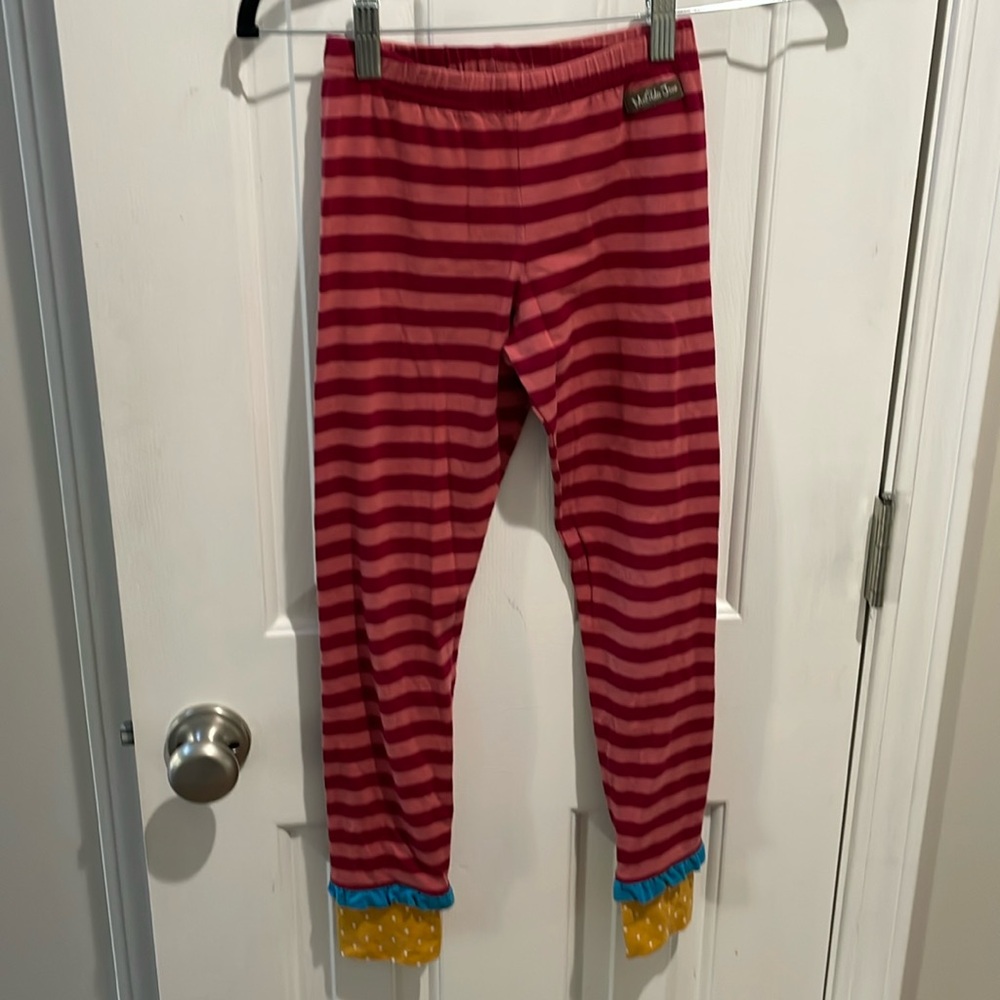 Matilda Jane stripe leggings size 8
